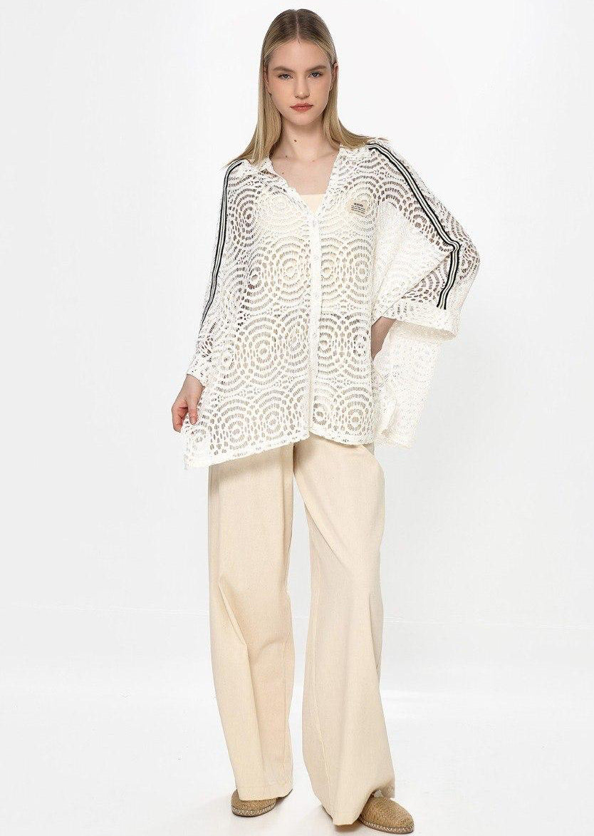 Shirt white lace