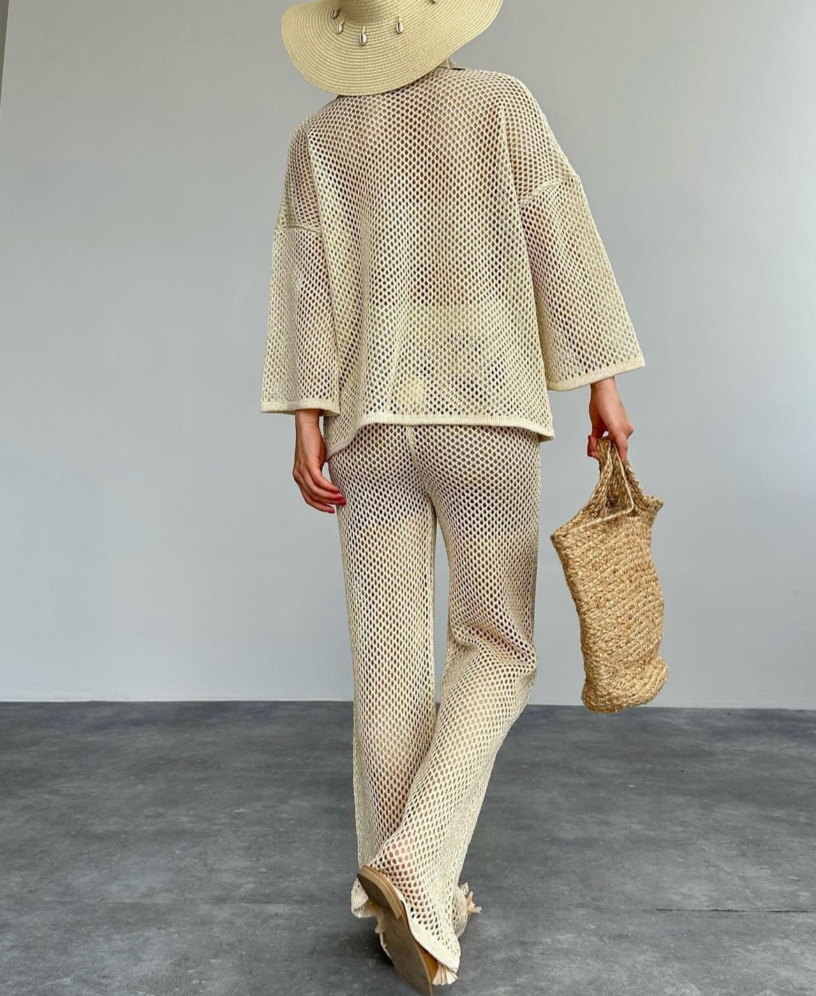 Set crochet golden