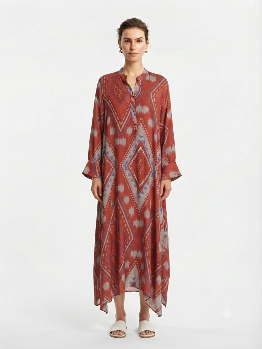 Dress burgundy argyle