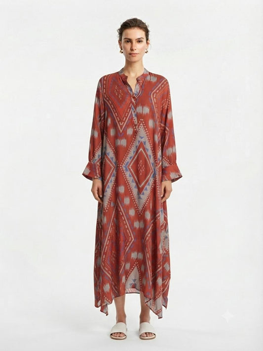 Dress burgundy argyle