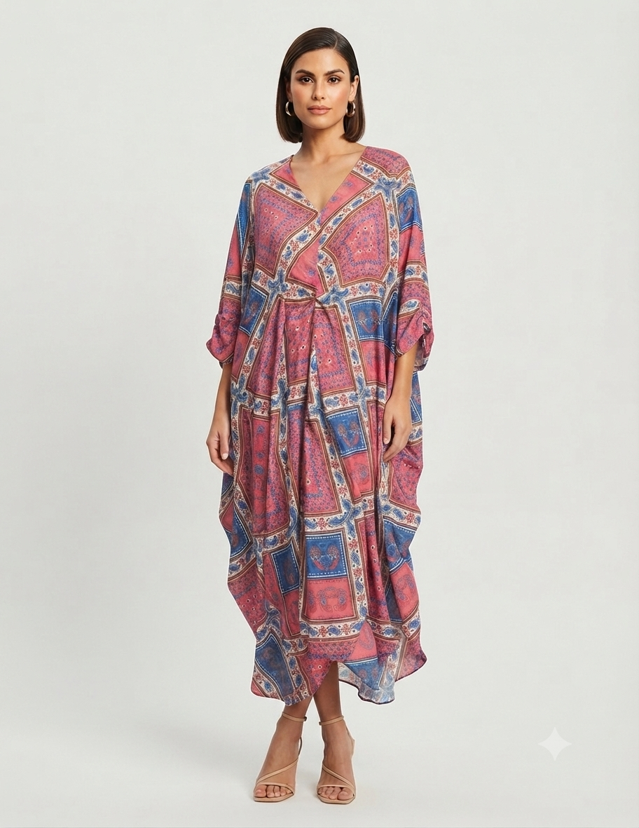 Poncho silk