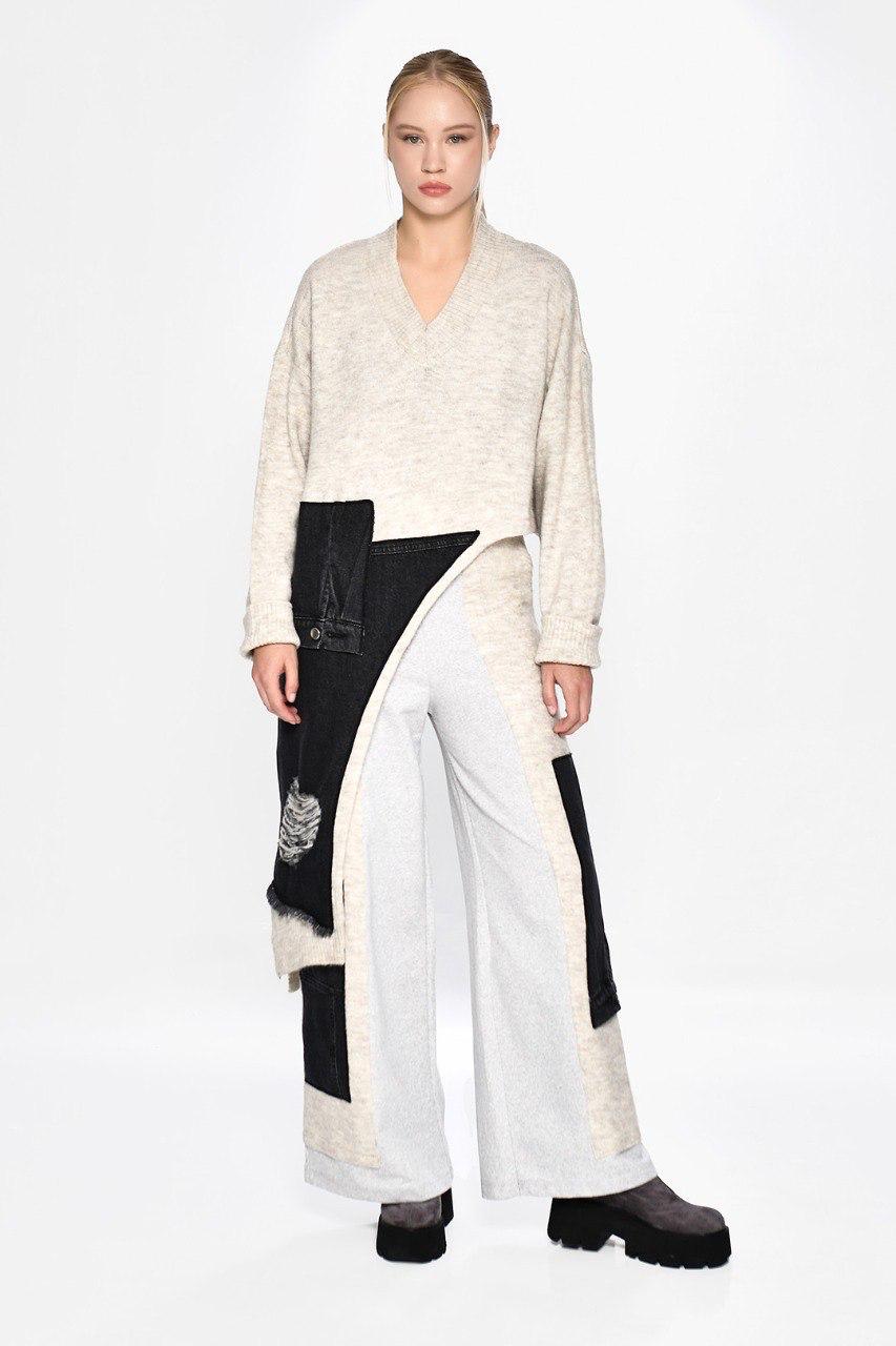 Knit side pullover Dq