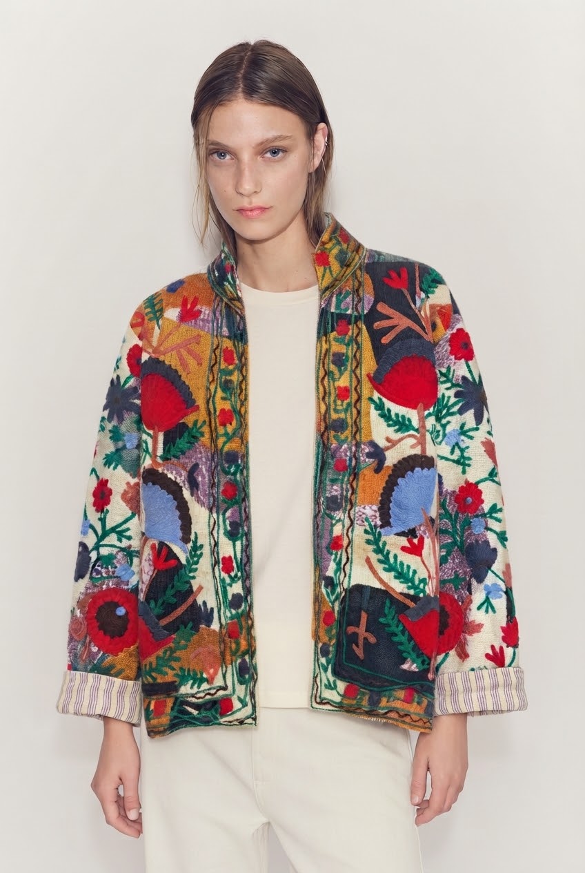Jacket embroidery