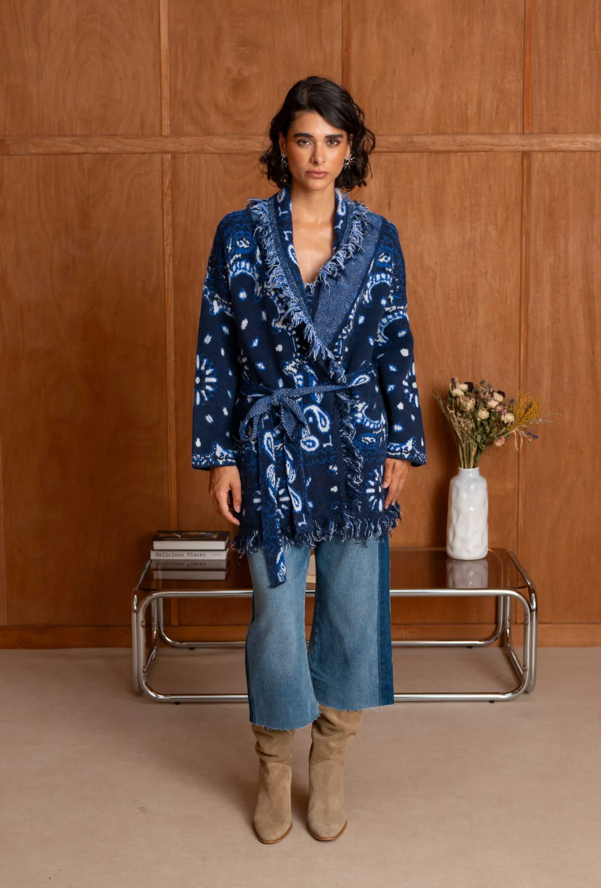 Bandana Cardigan navy