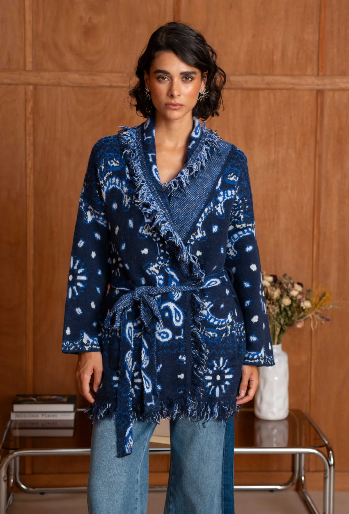 Bandana Cardigan navy