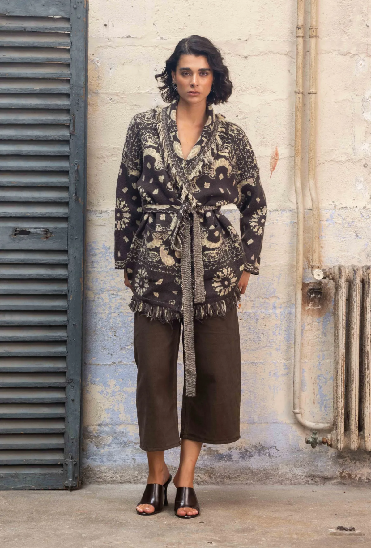 Bandana New edition cardigan brown beige
