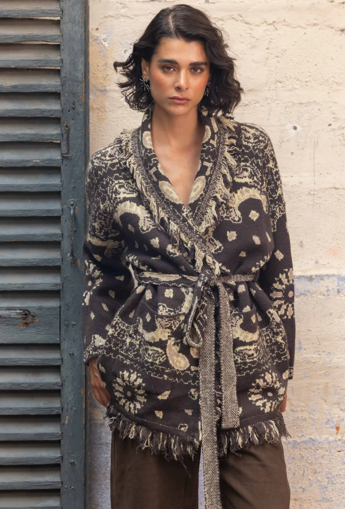 Bandana New edition cardigan brown beige