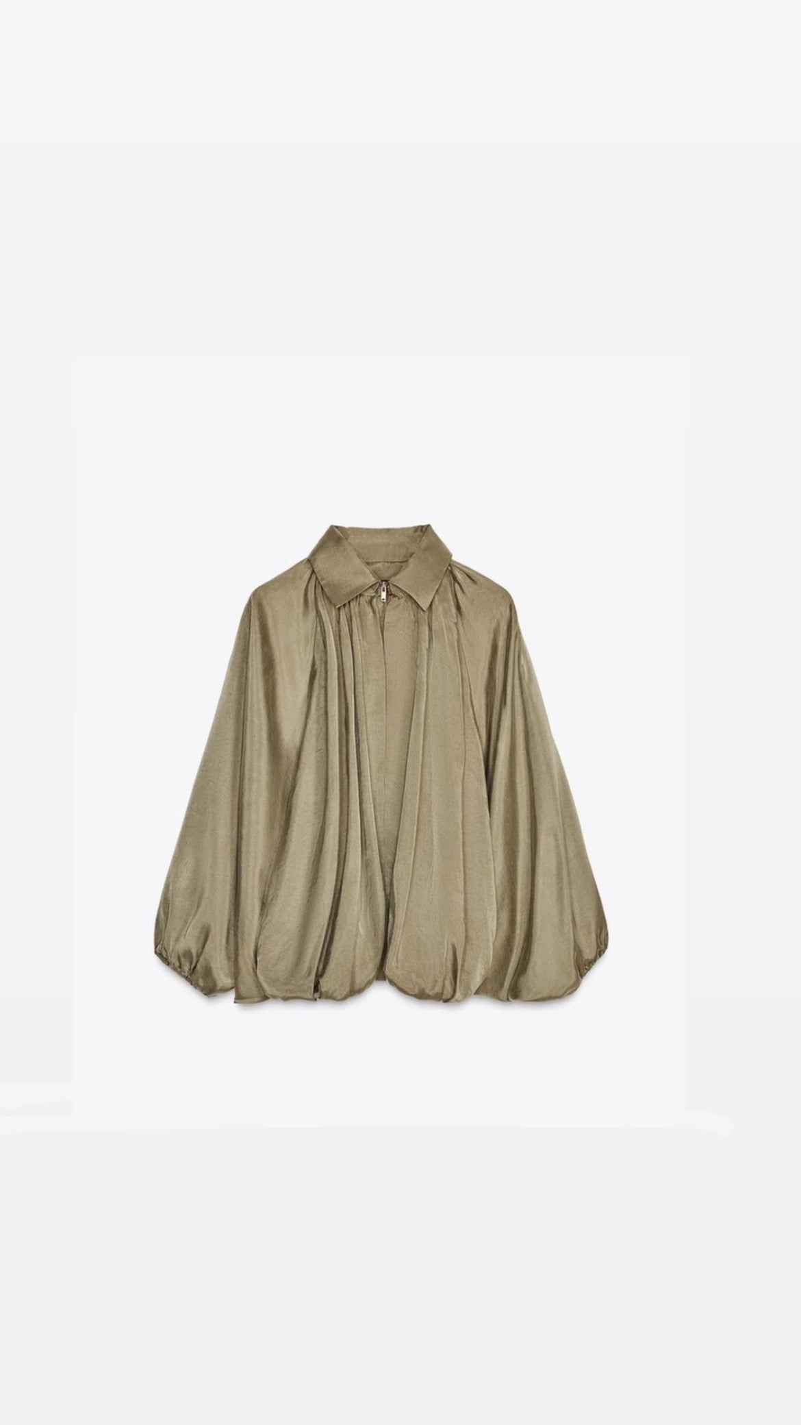 Olive Bomber Silk