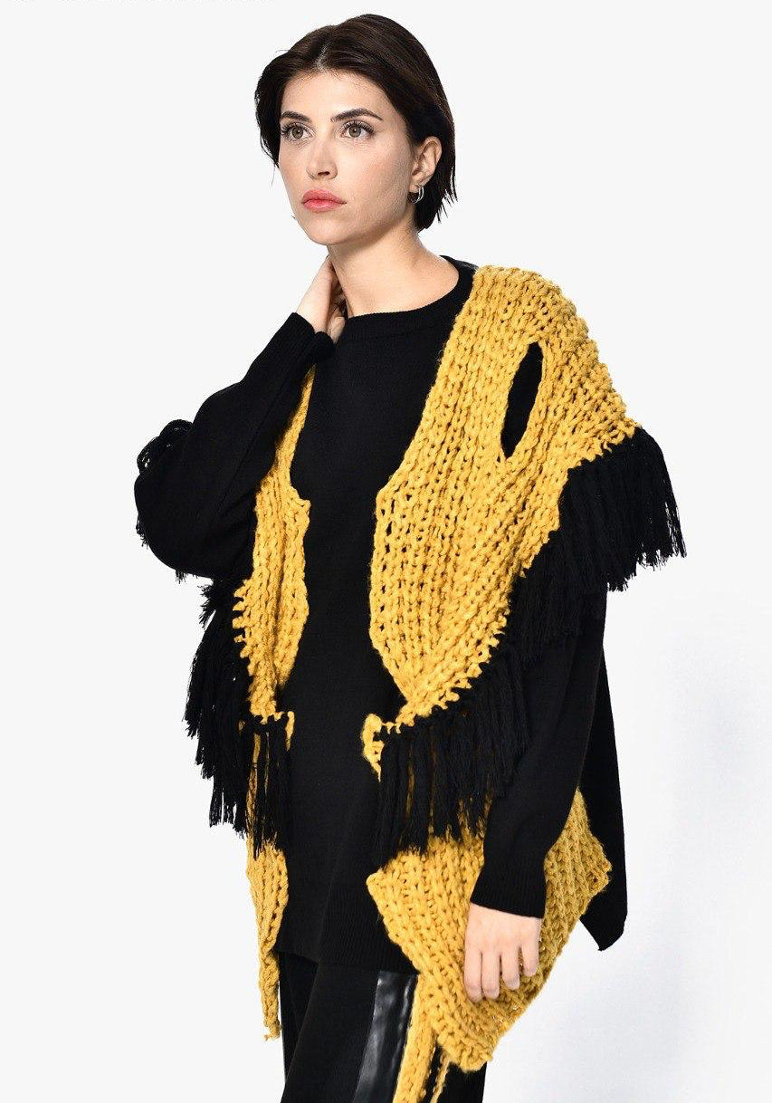 Pull black fringes dq