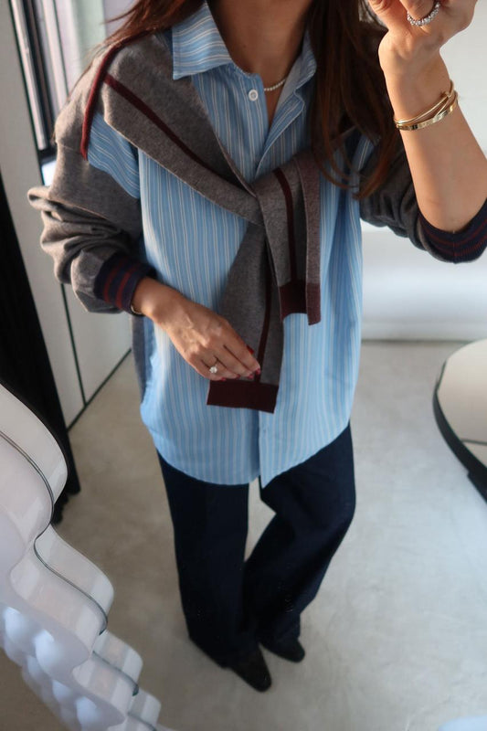 Shirt attached hoddie