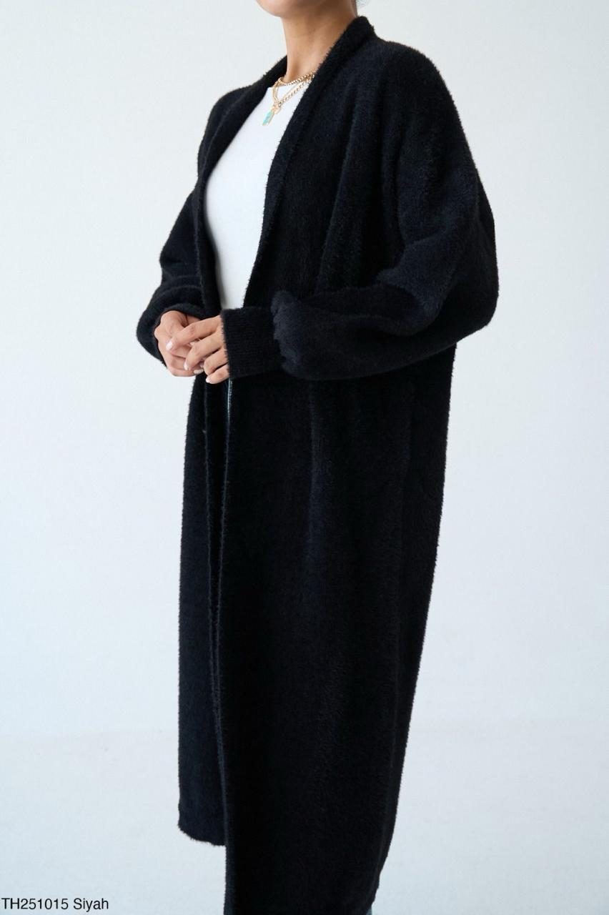 Black Fur Cardigan