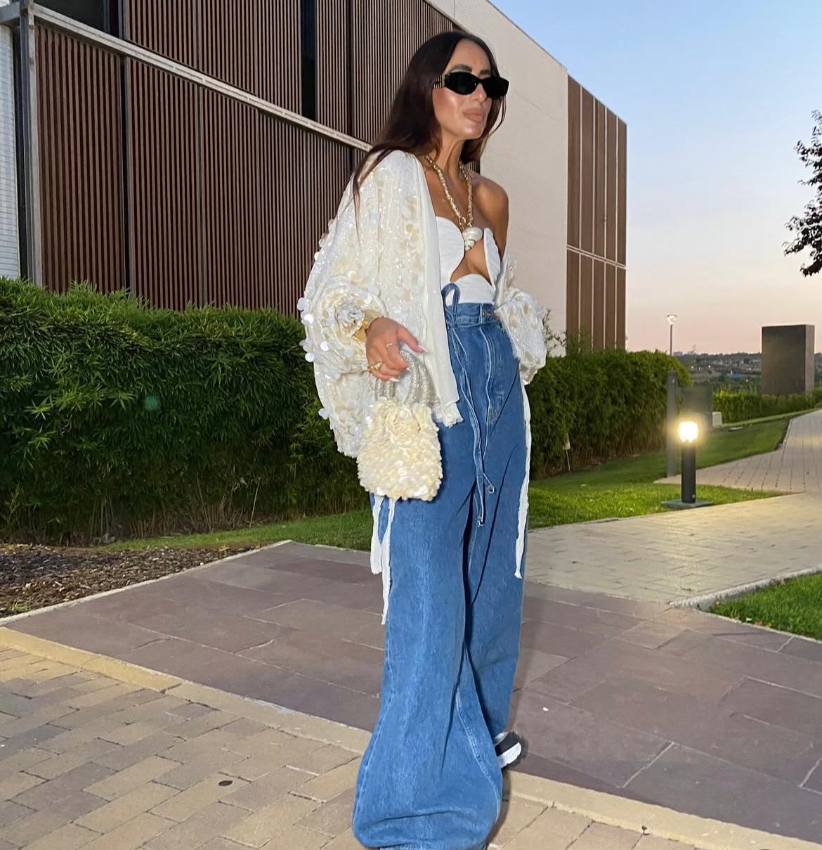 Sequins Jacket Off White