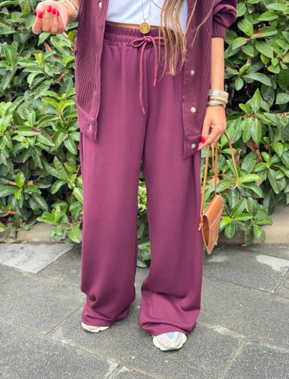 Set Soft knit burgundy