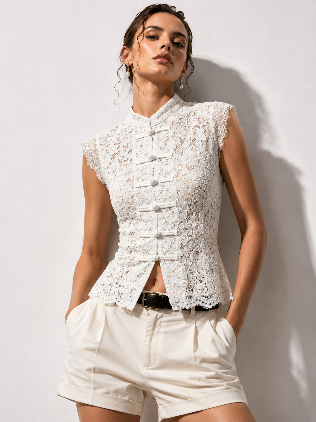 Top lace white