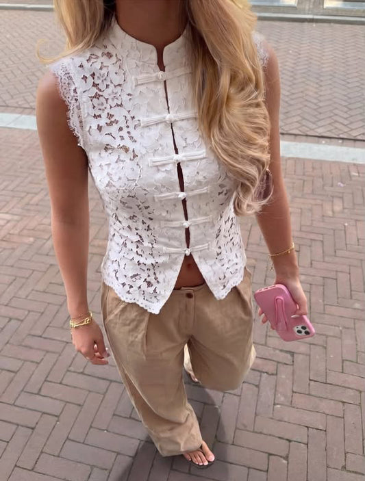 Top lace white