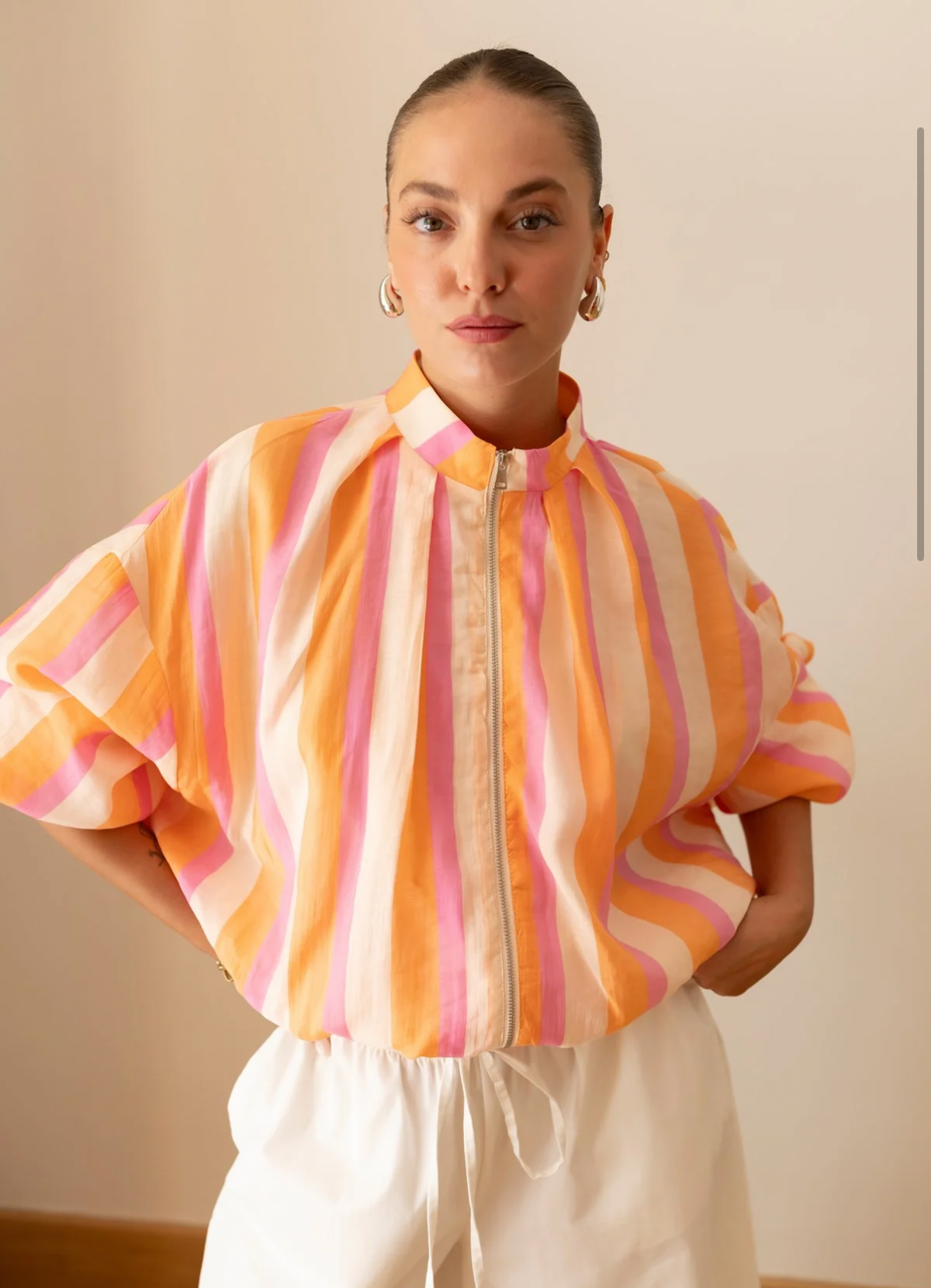 Bomber stripe multicolor jacket
