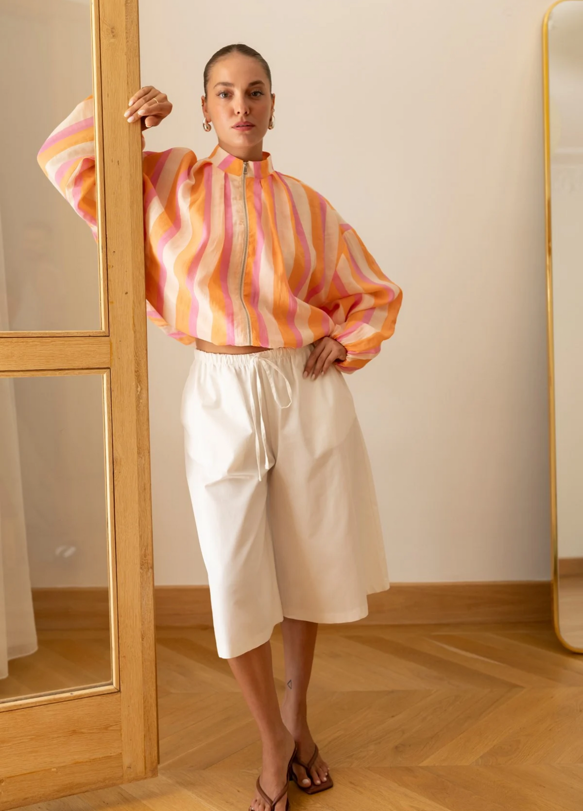 Bomber stripe multicolor jacket