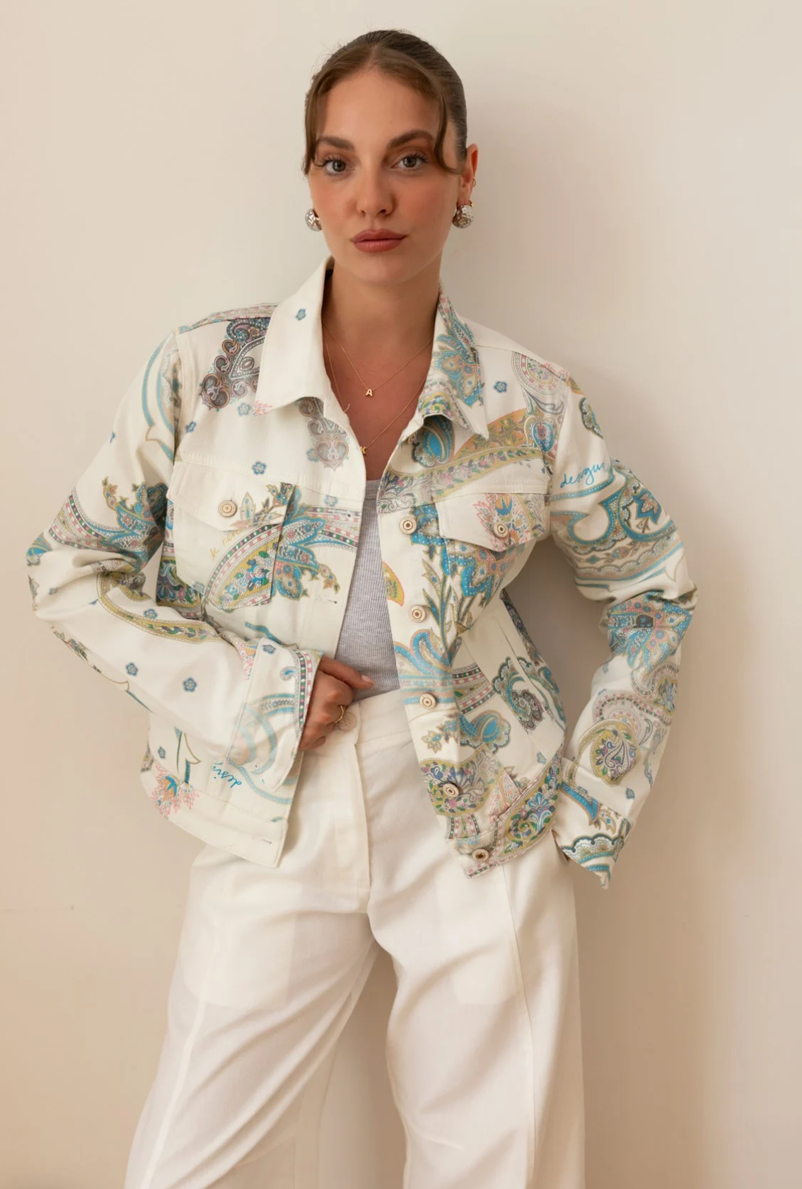 Jacket pattern floral