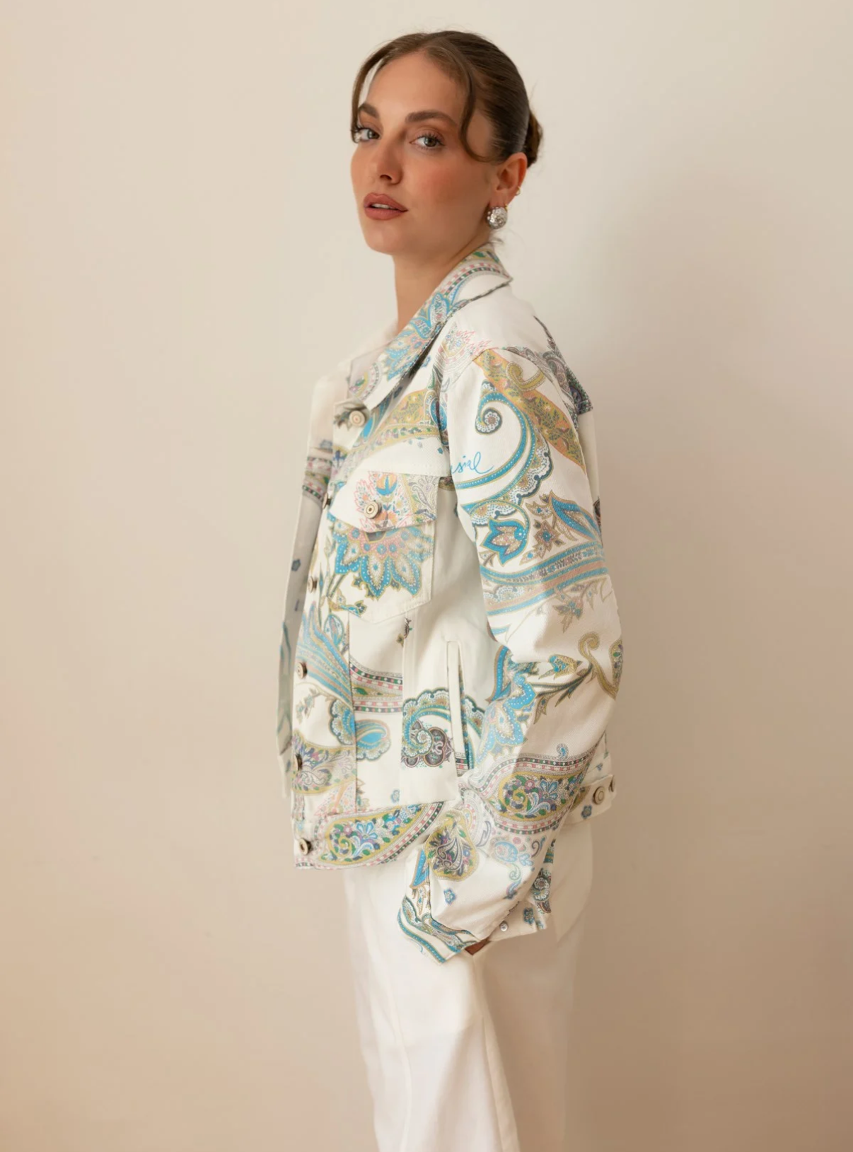 Jacket pattern floral