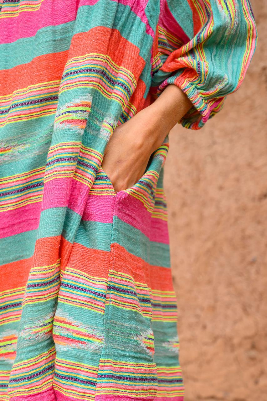Shirt dress stripe