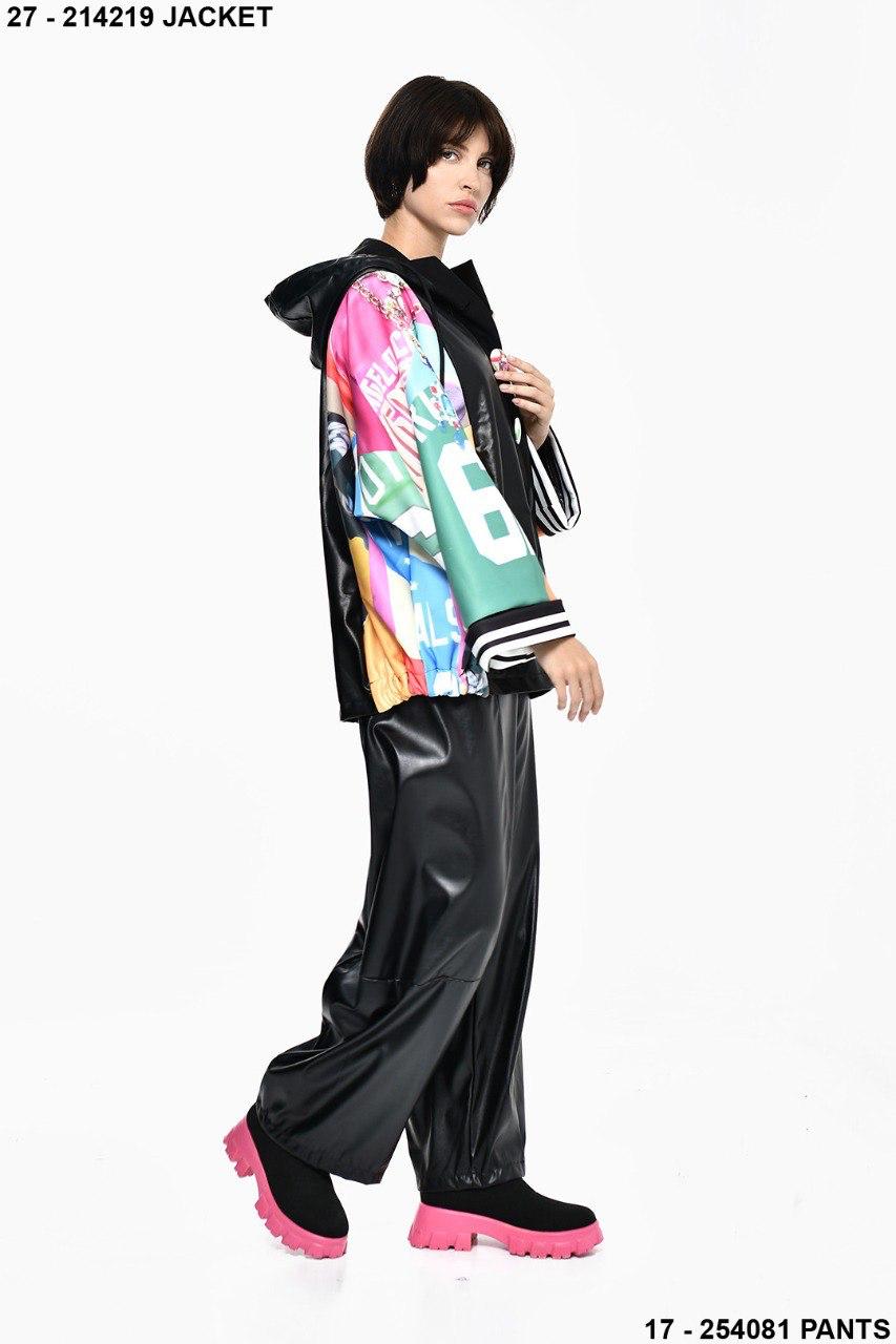 Black leather button colorDQ