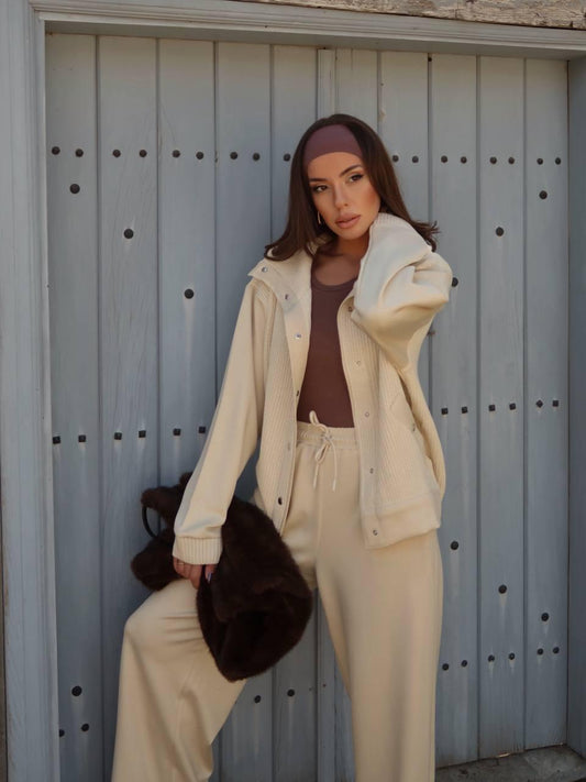 Set Soft knit beige