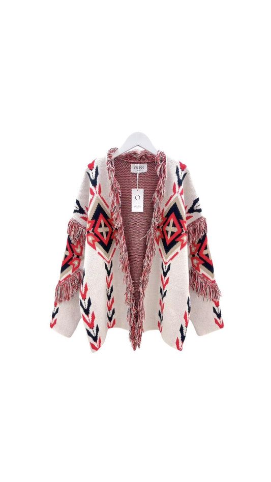 Cardigan fringes boho