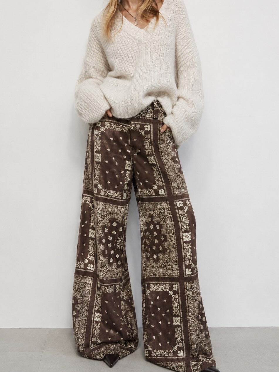 Bandana brown pants