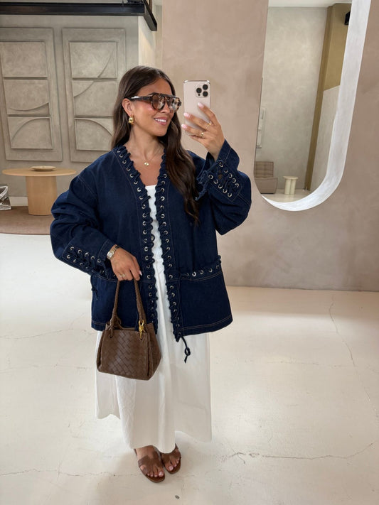 Jacket Denim Dark ribbon