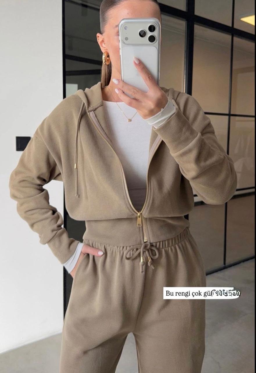 Set cafe plain zipper