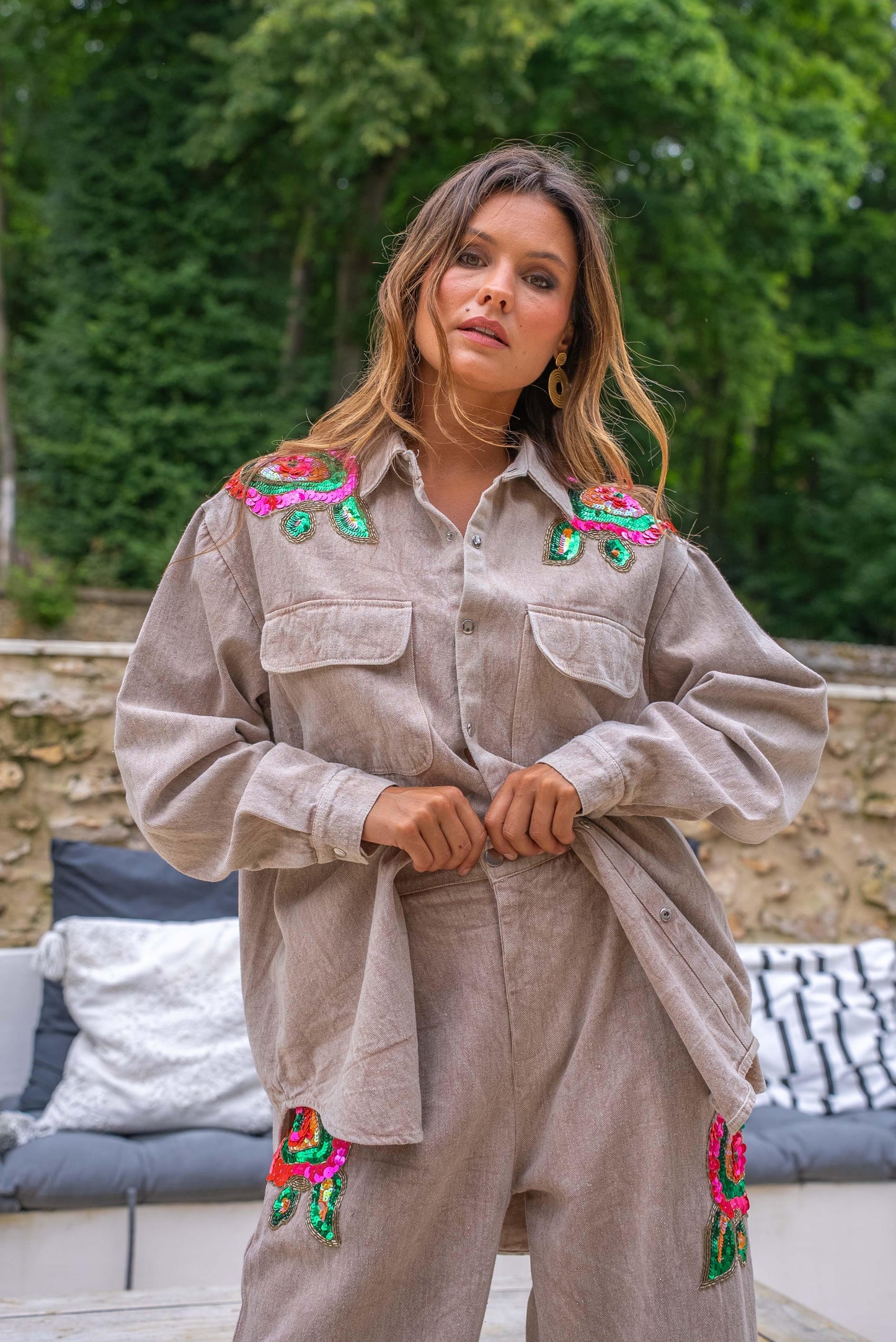 Set Beige Payette Flora