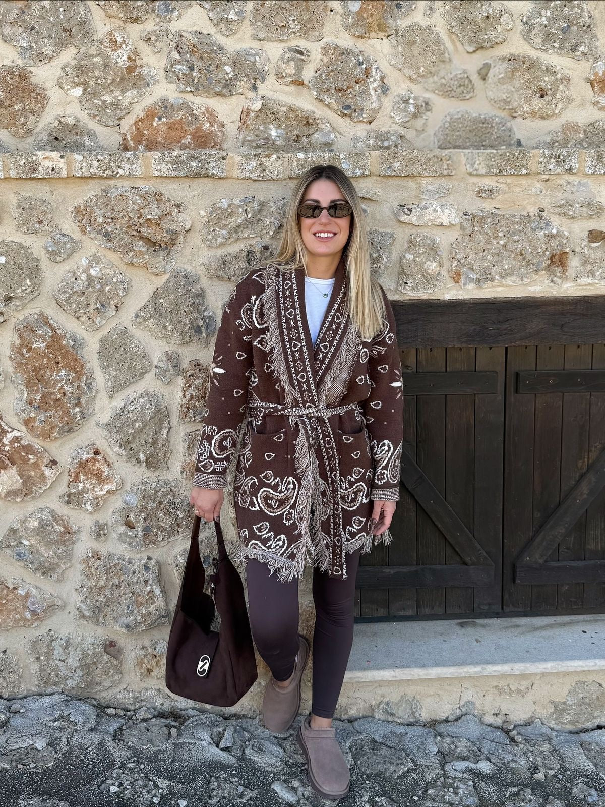 Cardigan Bandana brown
