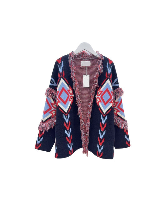 Cardigan boho navy
