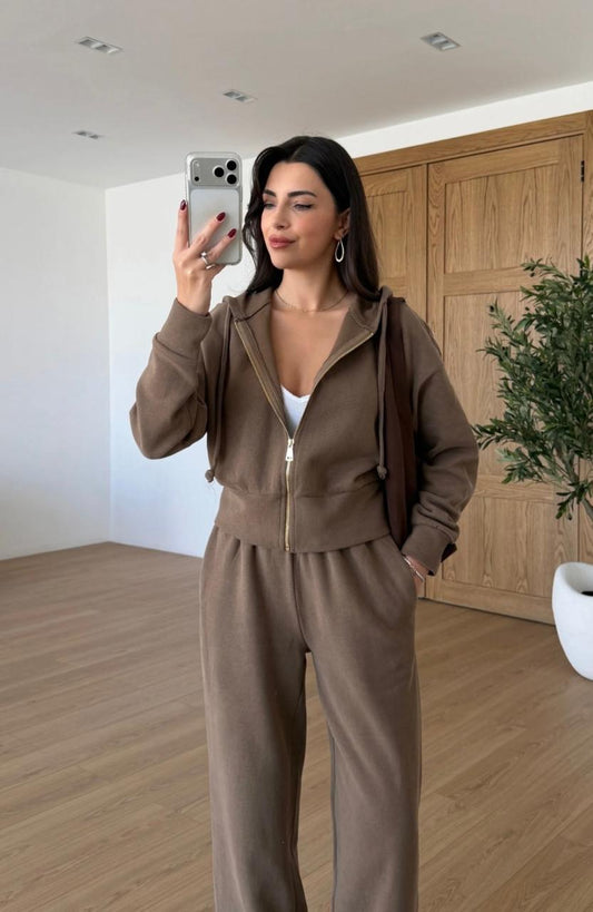 Set cafe plain zipper