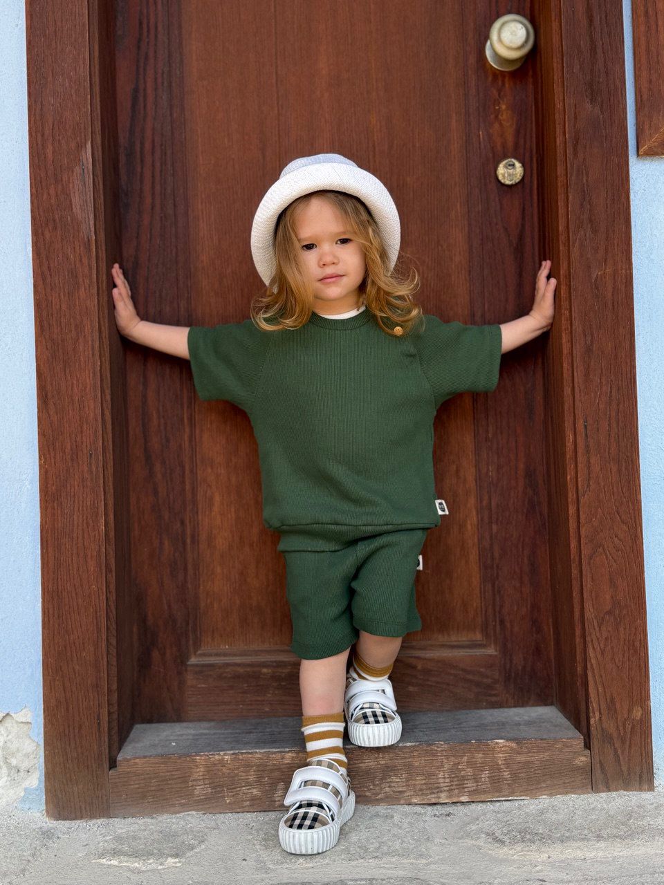 Uni-sex Green Cotton Set
