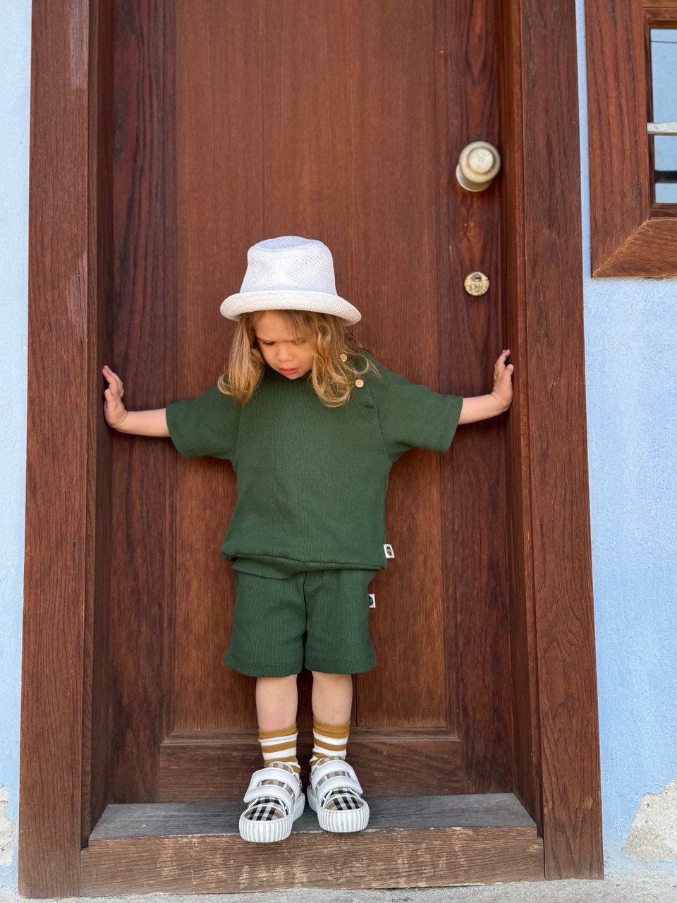 Uni-sex Green Cotton Set