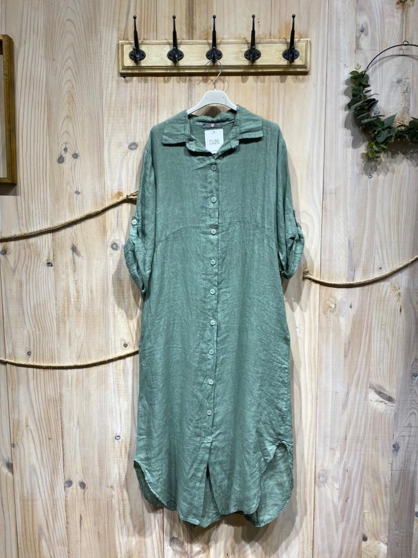 Linen Shirt Dress