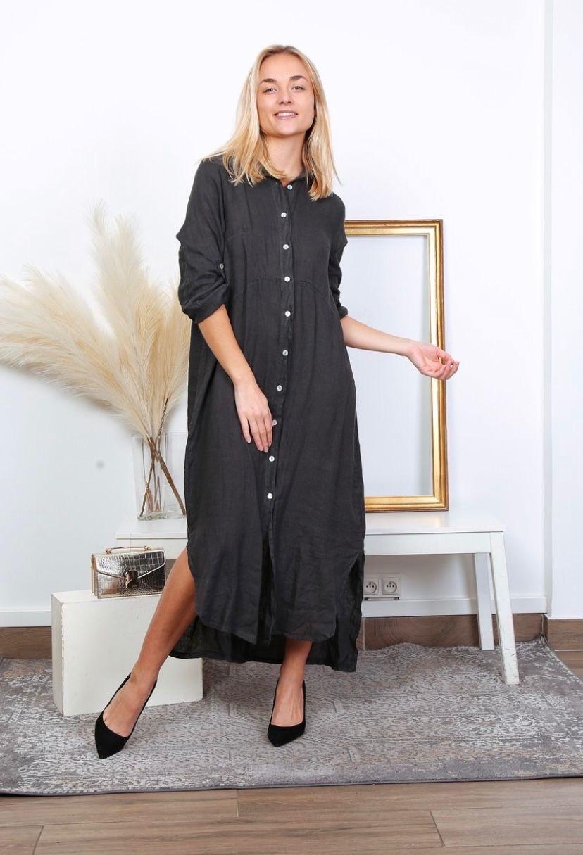 Linen Shirt Dress
