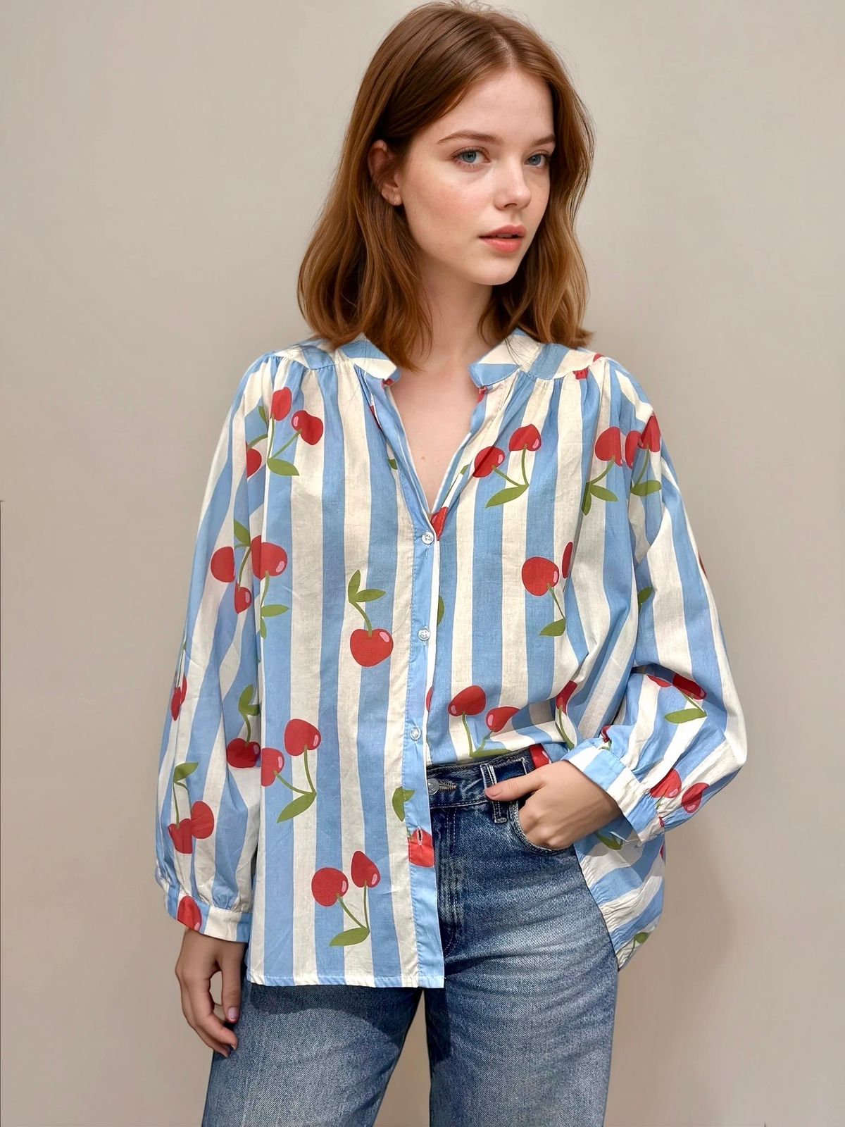 Vintage Chemise Cherry 🍒