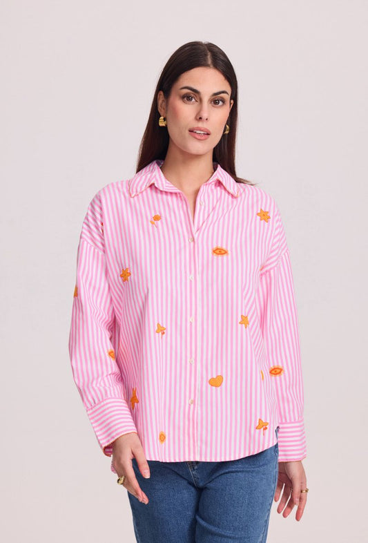Chemise Stripe Pink Orlin
