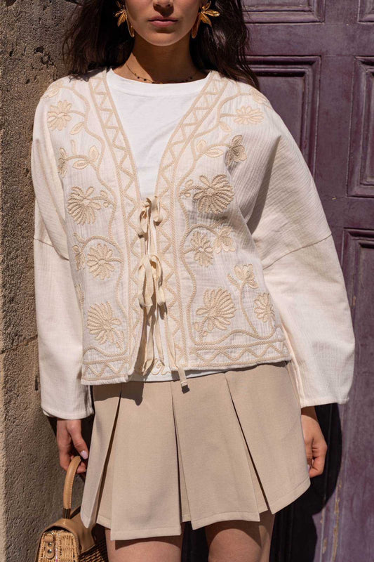 Chemise Ribbon OffWhite