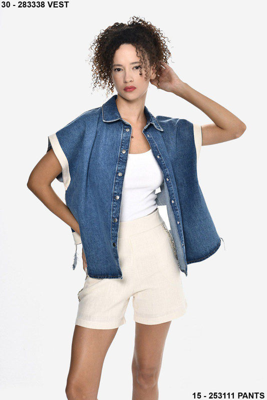 Jacket Vest Open Back