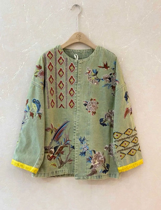 Jacket GD Embroidery Olive
