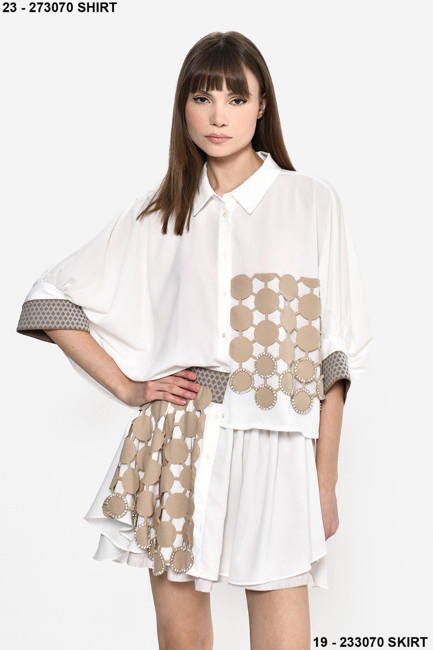 Shirt Shiffon Circles