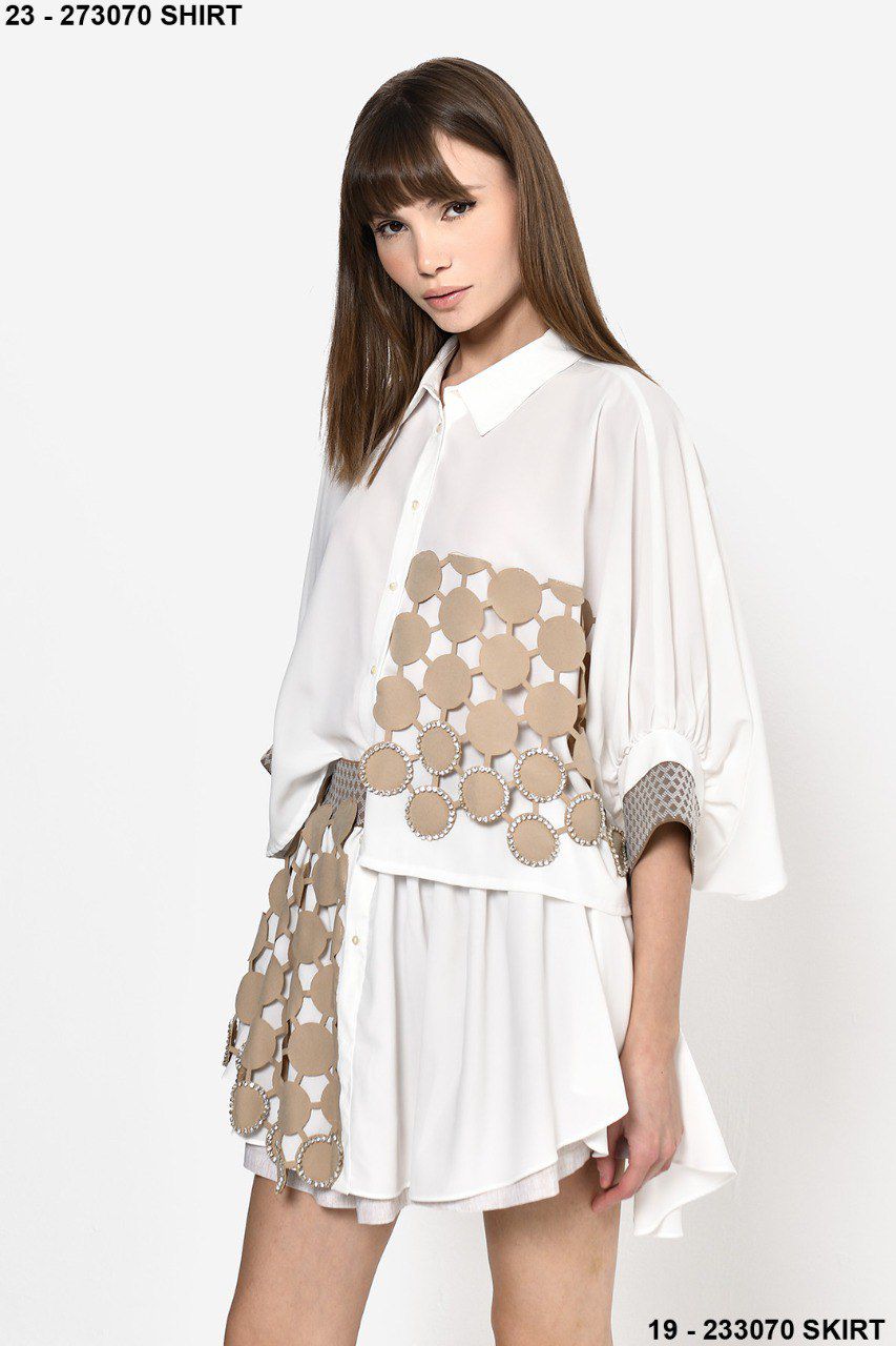 Shirt Shiffon Circles