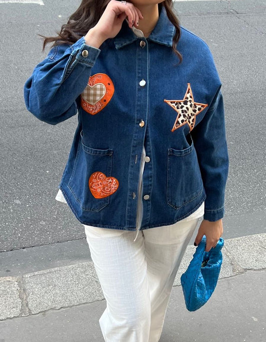 Jacket Heart Blue