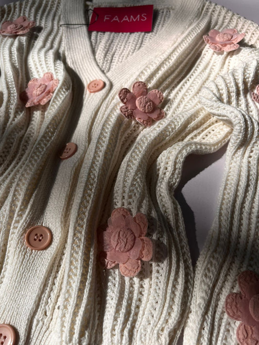 Crochet Flower Cardigan
