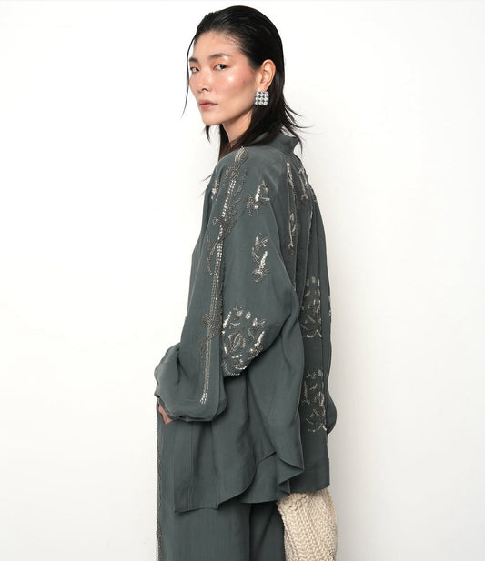 Set Embroidery Olive