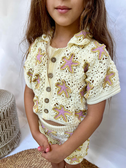 Handmade Starfish Girls Set 100% Pure Cotton