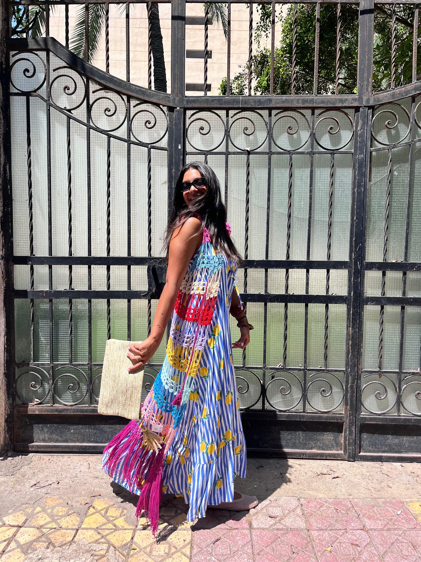 Crochet Kimono Multicolor